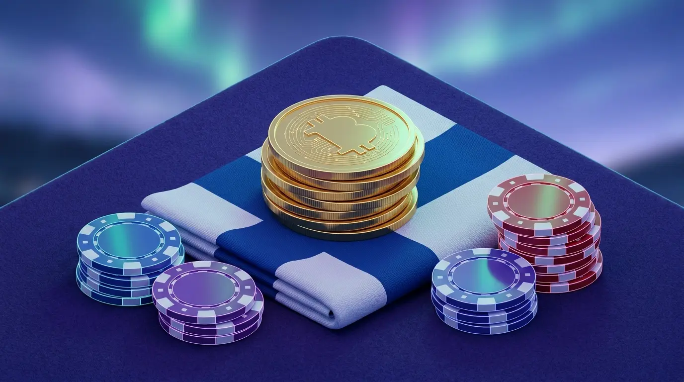 Kryptovaluuttakolikot ja pelimerkit Suomen lipun väreissä