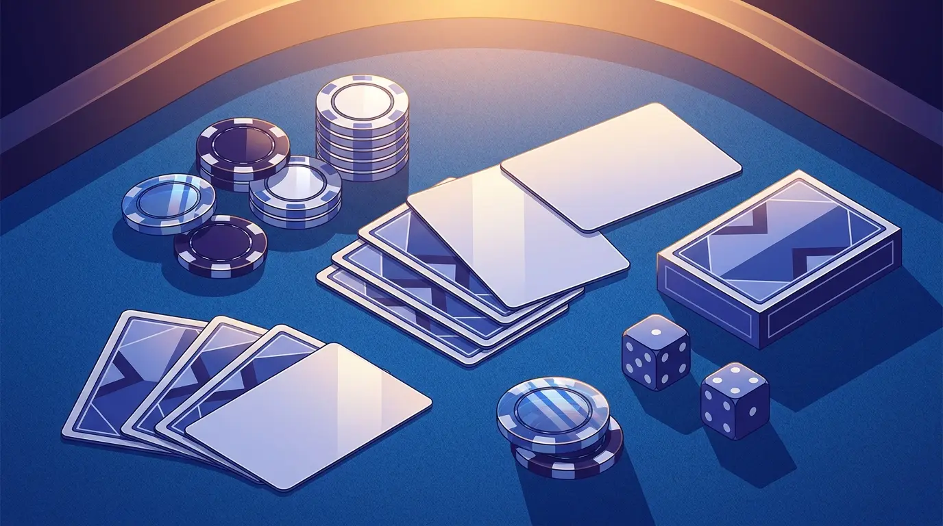 Pokeripeli sinisellä huovalla suomalaisin värein