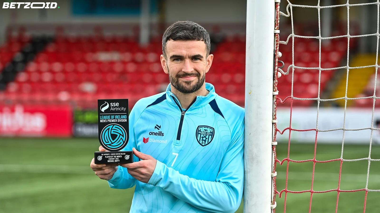 Michael Duffy voittaa helmikuun POTM-palkinnon Derry Cityssä