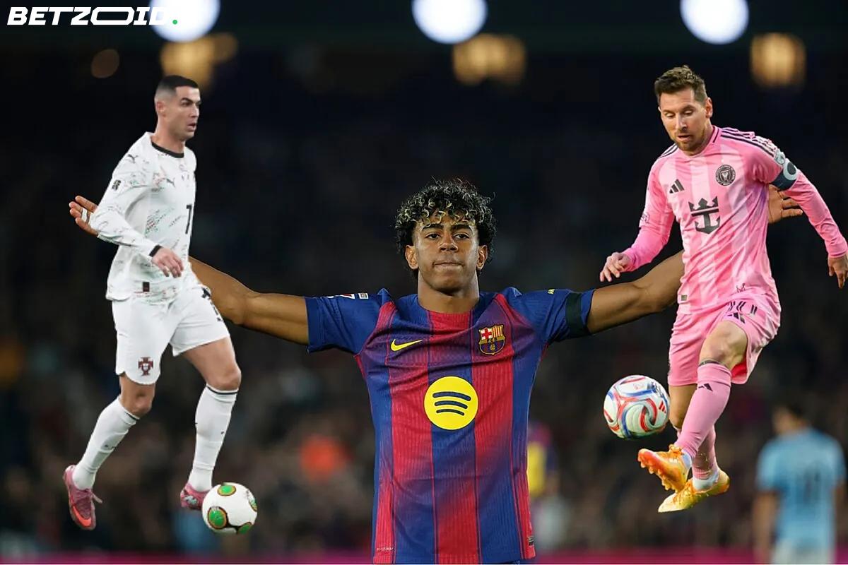 Mendes kehottaa Yamalia seuraamaan Messin ja Ronaldon esimerkkiä